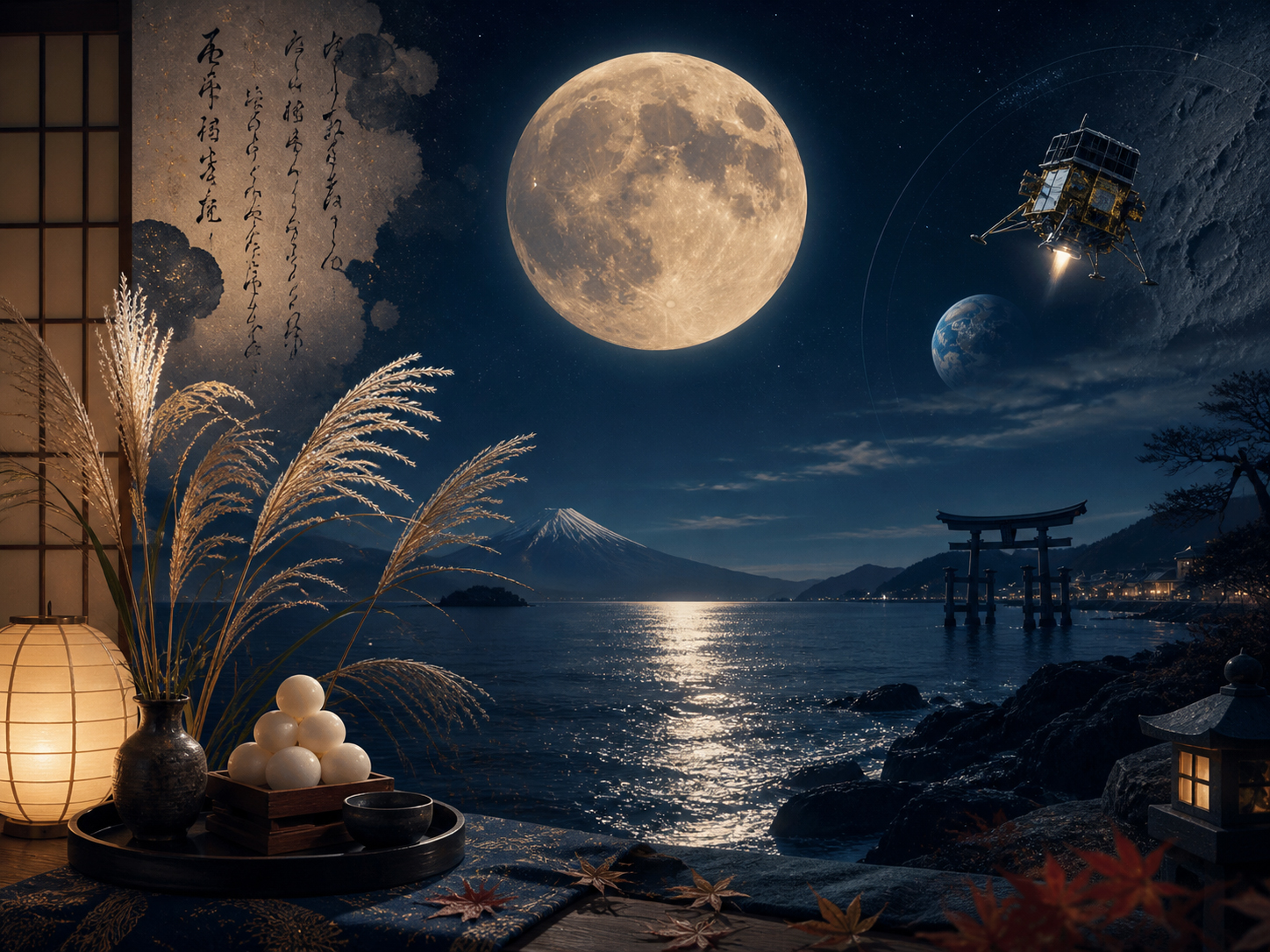 JAXAの月探査データと個人的な満月の記憶を重ねたMoon.co.jpらしい編集ビジュアル